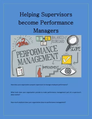 helping supervisors helping supervisors become