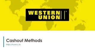 cashout methods