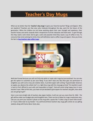 Teacher's Day Mugs