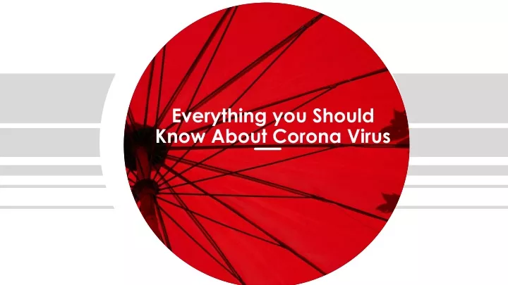 everything you should know about corona virus