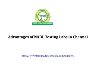 NABL Testing Labs in Chennai at India