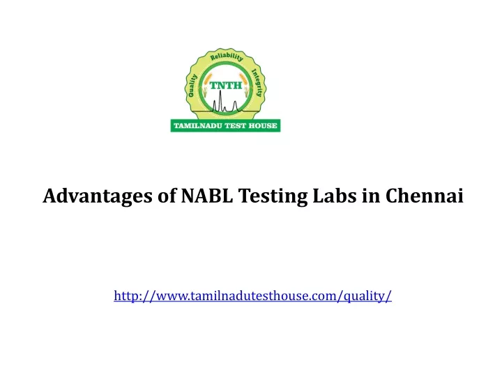 advantages of nabl testing labs in chennai