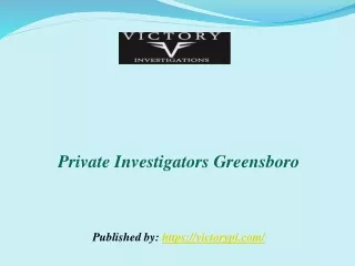 Private Investigators Greensboro