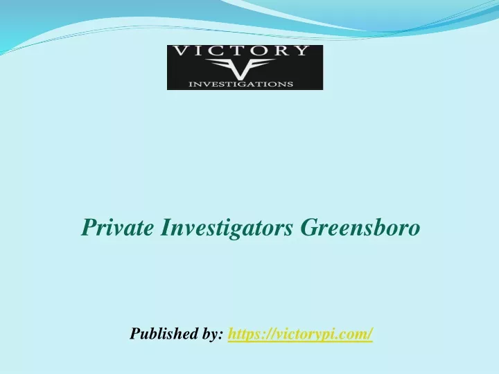 private investigators greensboro published