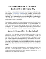 Locksmith Near me in Cleveland : Locksmith in Cleveland TN,