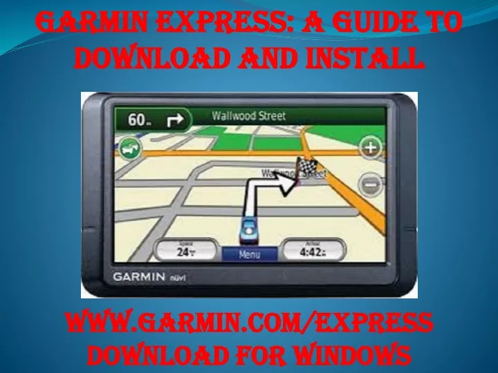 garmin express a guide to download and install