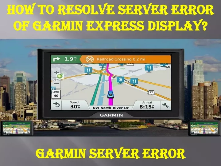 how to resolve server error of garmin express