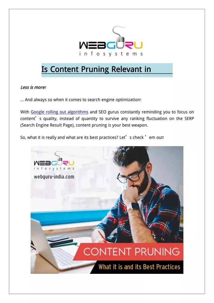 is is content content pruning