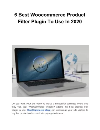 6 best woocommerce product filter plugin
