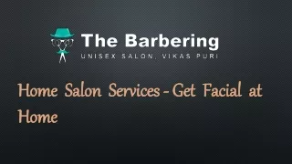 Home salon services- get facial at home