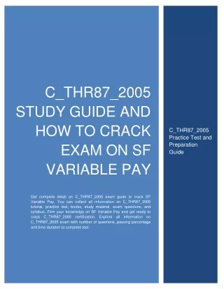 c thr87 2005 study guide and how to crack exam