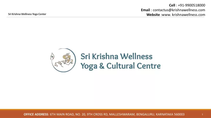 sri krishna wellness yoga center