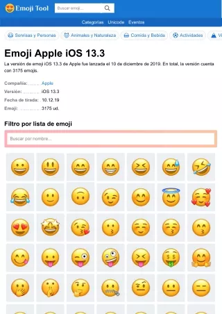 Emoji Apple iOS 13.3