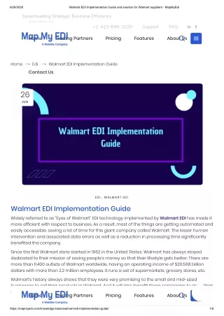 What are the benefits of Walmart EDI?