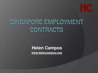 Get Employment contracts in Singapore – HCCS