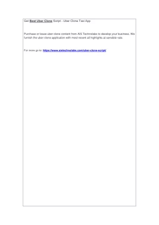 get best uber clone script uber clone taxi app