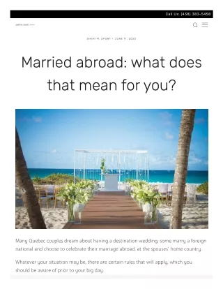 Things to Consider to Get Married in Abroad