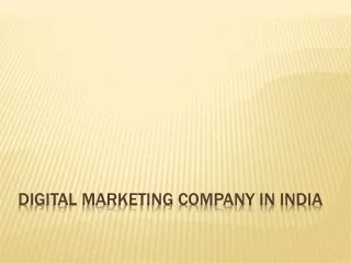 digital marketing company in india