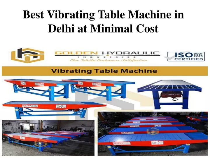 best vibrating table machine in delhi at minimal