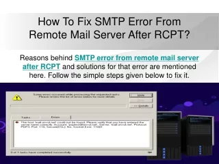 How To Fix SMTP Error From Remote Mail Server After RCPT?