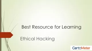 Best resources for Ethical Hacking