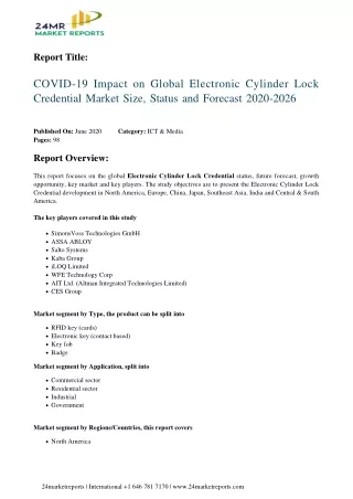 report title
