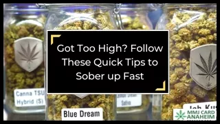 Got Too High? Follow These Quick Tips to Sober up Fast