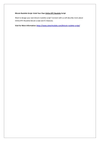 bitcoin roulette script grab your own online