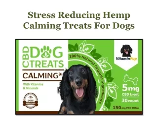 Stress Reducing Hemp Calming Treats For Dogs