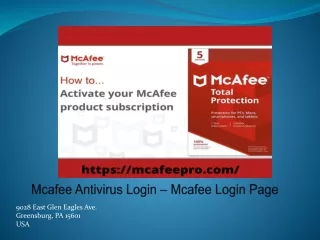 Get live support with easy access to McAfee antivirus login to solve all issues