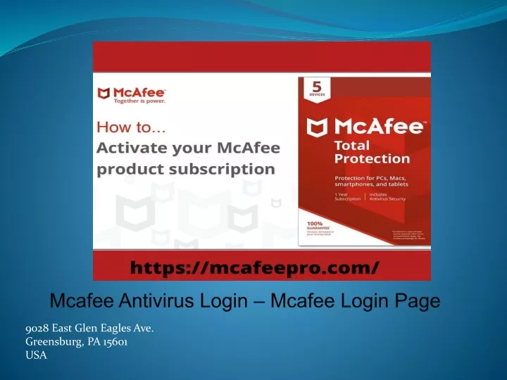 mcafee antivirus login mcafee login page