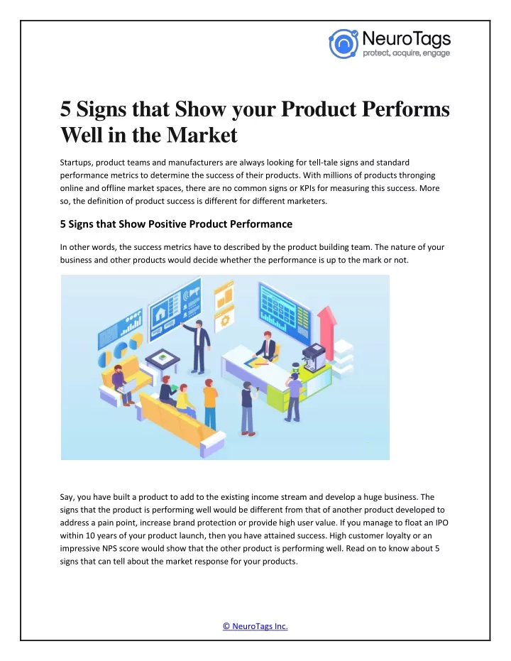 5 signs that show your product performs well