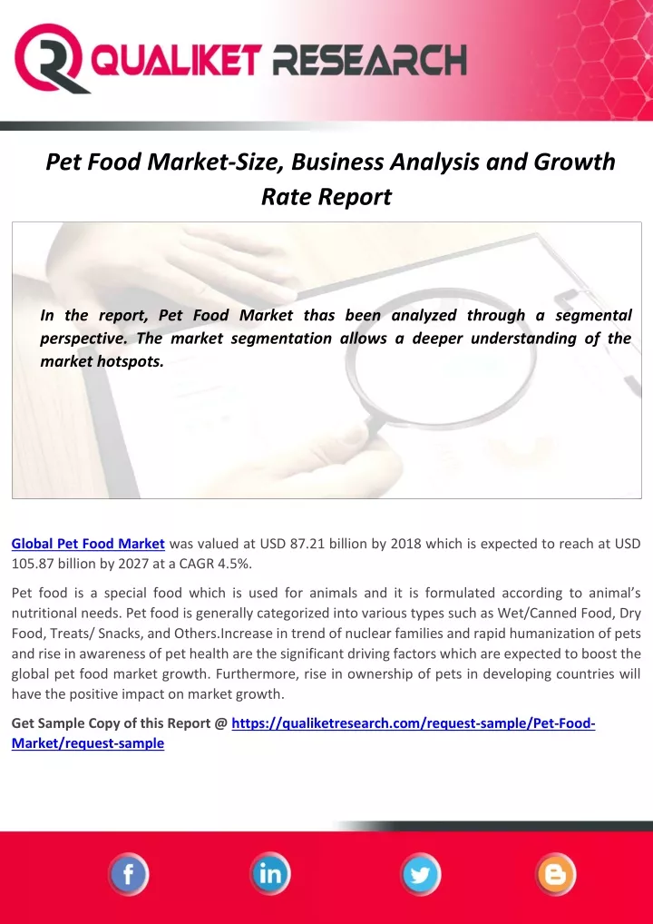 pet food market size business analysis and growth