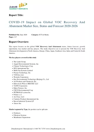 report title