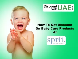 How to get discount on baby products at Sprii?