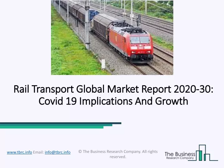 rail transport global market report 2020 rail
