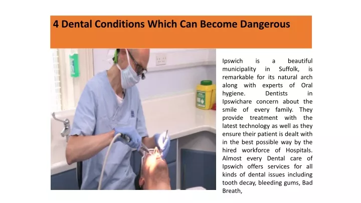 4 dental conditions which can become dangerous