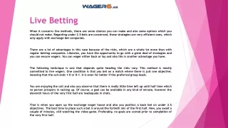live betting