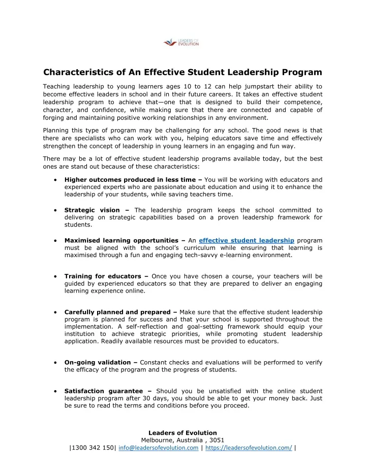 characteristics of an effective student