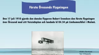 f rsta resunds flygningen