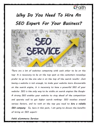 why do you need to hire an seo expert