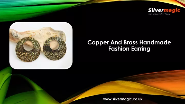 copper and brass handmade fashion earring