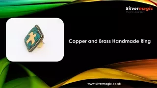 copper and brass handmade ring