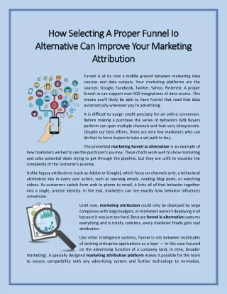 How selecting a proper funnel io alternative can improve your marketing attribution
