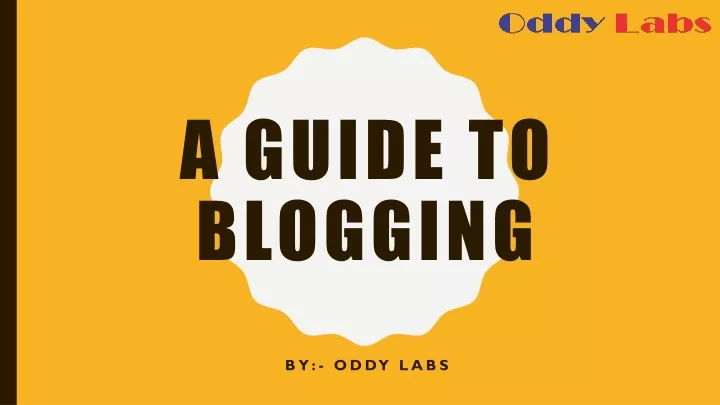 a guide to blogging