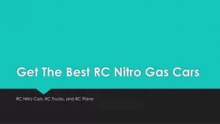 Get The Best RC Nitro Gas Cars