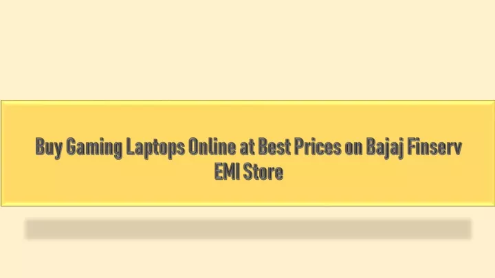 buy gaming laptops online at best prices on bajaj finserv emi store