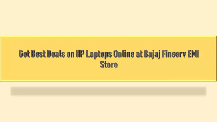get best deals on hp laptops online at bajaj finserv emi store