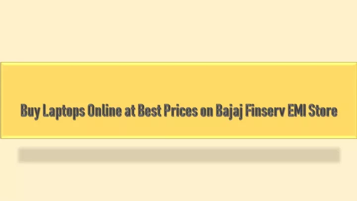 buy laptops online at best prices on bajaj finserv emi store