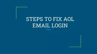 AOL Email Login Steps